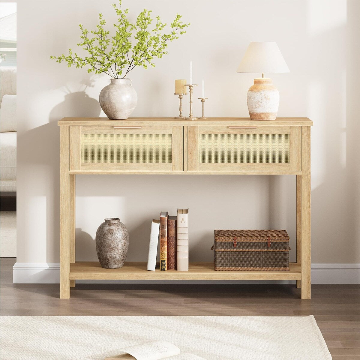 Entryway Table with 2 Drawers