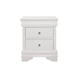 Eran 3 Piece White Modern Faux Leather Upholstered Tufted LED Panel Bedroom Set