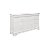 Eran 3 Piece White Modern Faux Leather Upholstered Tufted LED Panel Bedroom Set