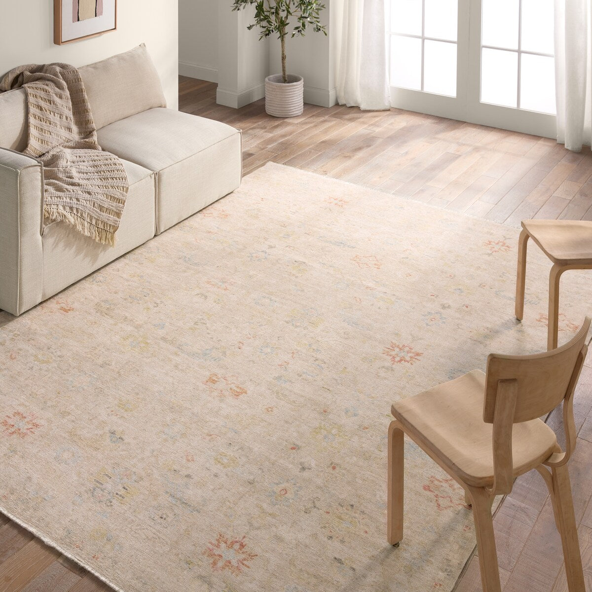 Erena Floral Cream/Blue Rug