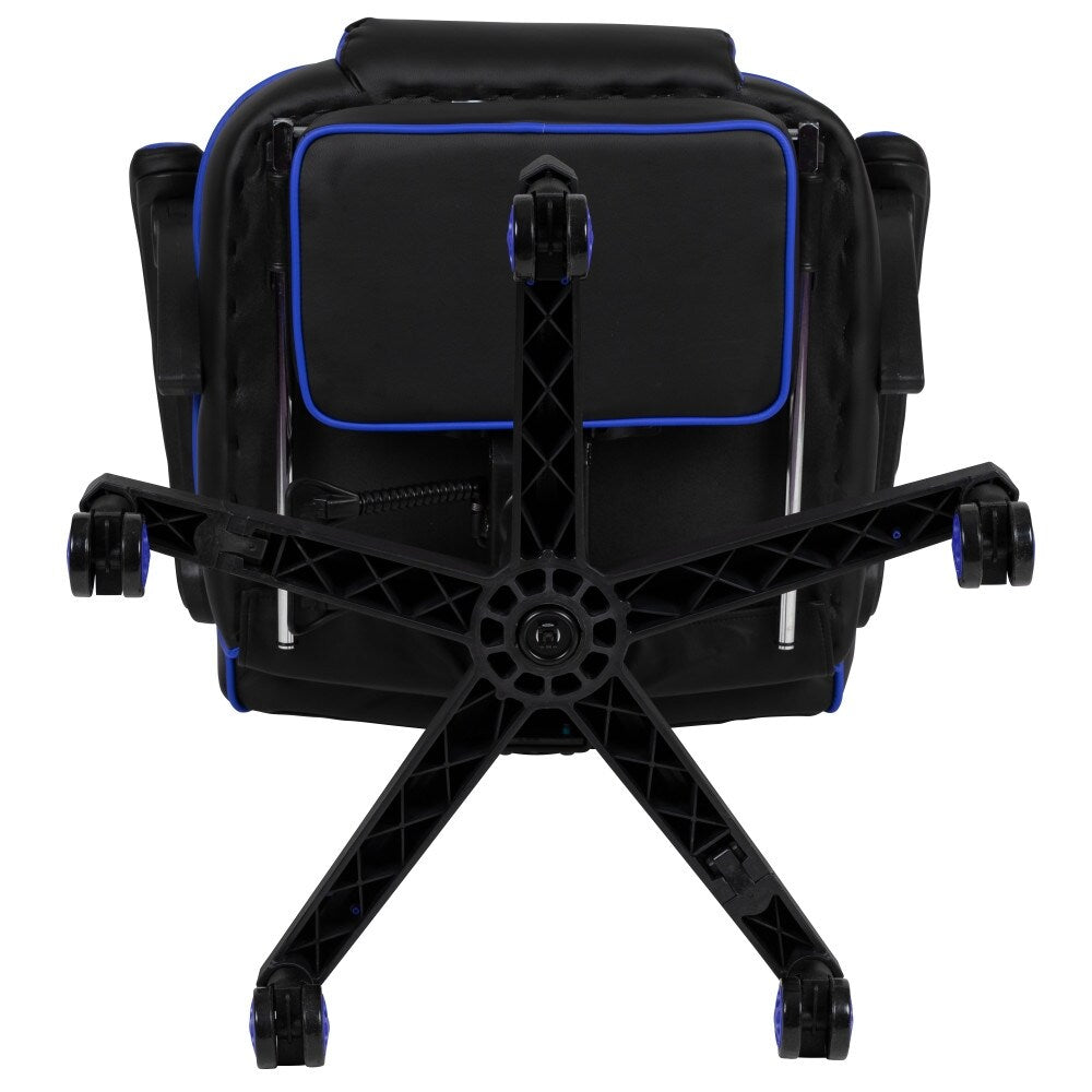 Ergonomic Gaming Chair -Recline Back/Arms, Footrest, Massaging Lumbar