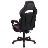 Ergonomic Gaming Chair -Recline Back/Arms, Footrest, Massaging Lumbar