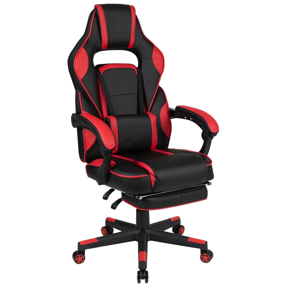 Ergonomic Gaming Chair -Recline Back/Arms, Footrest, Massaging Lumbar