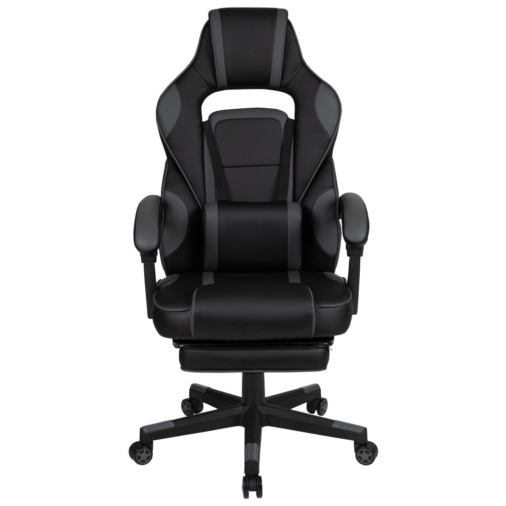 Ergonomic Gaming Chair -Recline Back/Arms, Footrest, Massaging Lumbar