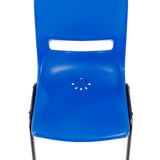 Ergonomic Heavy-Duty Flex Comfort Classroom Stack Chair - 17.5"W x 20.25"D x 32.5"H