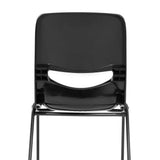 Ergonomic Heavy-Duty Flex Comfort Classroom Stack Chair - 17.5"W x 20.25"D x 32.5"H