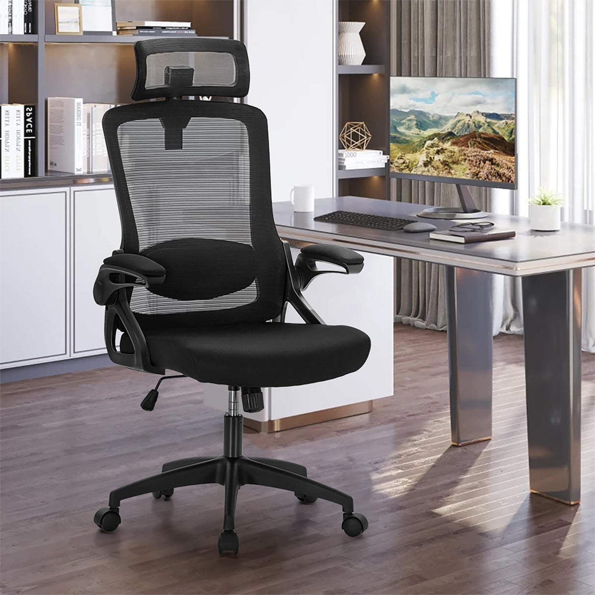 Ergonomic Mesh Office Desk Chair with High Back, 360° Swivel Executive Computer Chair