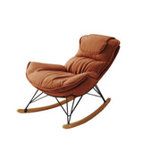 Ergonomic Rocking Chair with Detachable and Washable Seat Cushion