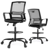 Ergonomic Tall Office Chair Standing Desk Chair Adjustable Foot Ring