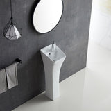 Eridanus Lido 35" Freestanding Vitreous China Cloakroom Pedestal Sink