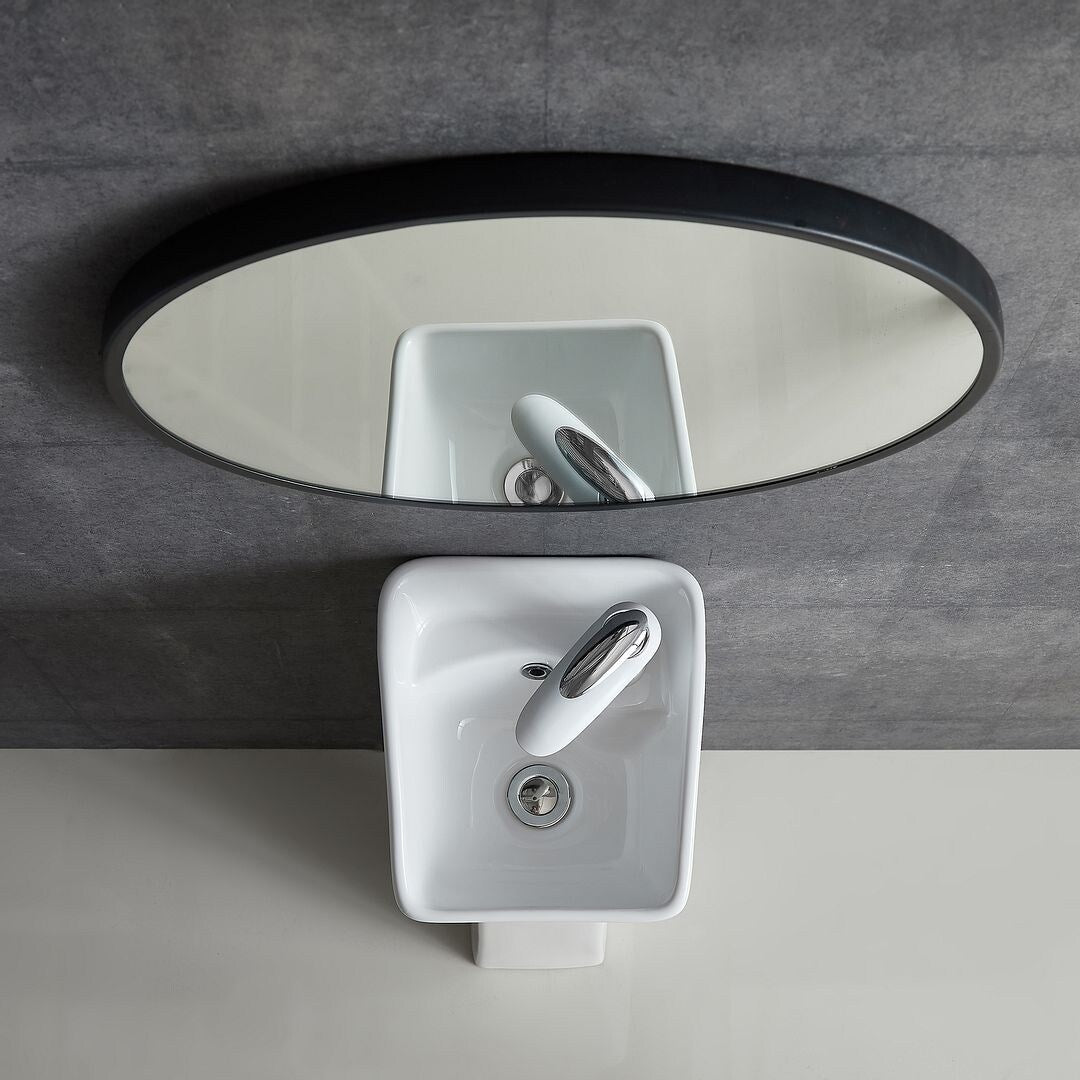 Eridanus Lido 35" Freestanding Vitreous China Cloakroom Pedestal Sink