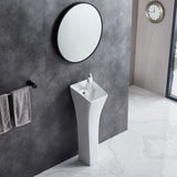 Eridanus Lido 35" Freestanding Vitreous China Cloakroom Pedestal Sink