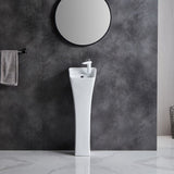 Eridanus Lido 35" Freestanding Vitreous China Cloakroom Pedestal Sink