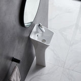 Eridanus Lido 35" Freestanding Vitreous China Cloakroom Pedestal Sink