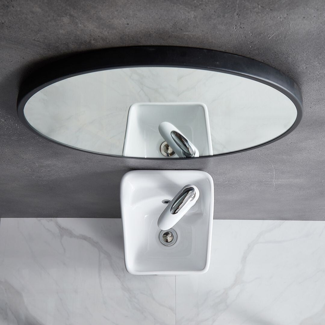 Eridanus Lido 35" Freestanding Vitreous China Cloakroom Pedestal Sink