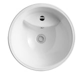 Eridanus Lido 38.5" Freestanding Circular Pedestal Bathroom Sink