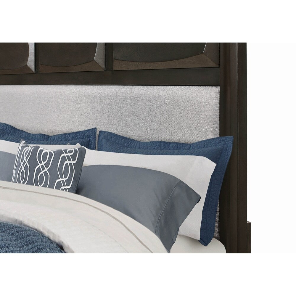Erroll Brown Graphite 5-piece Storage Bedroom Set with 2 Nightstands