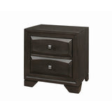 Erroll Brown Graphite 5-piece Storage Bedroom Set with 2 Nightstands