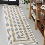 JONATHAN Y Reversible Eryx Classic Nautical Mitre Stripe Machine-Washable Indoor/Outdoor Rug