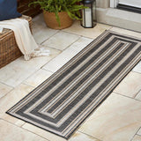 JONATHAN Y Reversible Eryx Classic Nautical Mitre Stripe Machine-Washable Indoor/Outdoor Rug