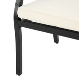 Esfera Outdoor 8 Seater Acacia Wood and Cast Aluminum Dining Set with Cushions by Christopher Knight Home
