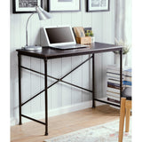 Espress finish wood and metal writing and Computer Desk