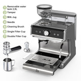 Espresso Coffee Maker Machine with Grinder, Temperature Control