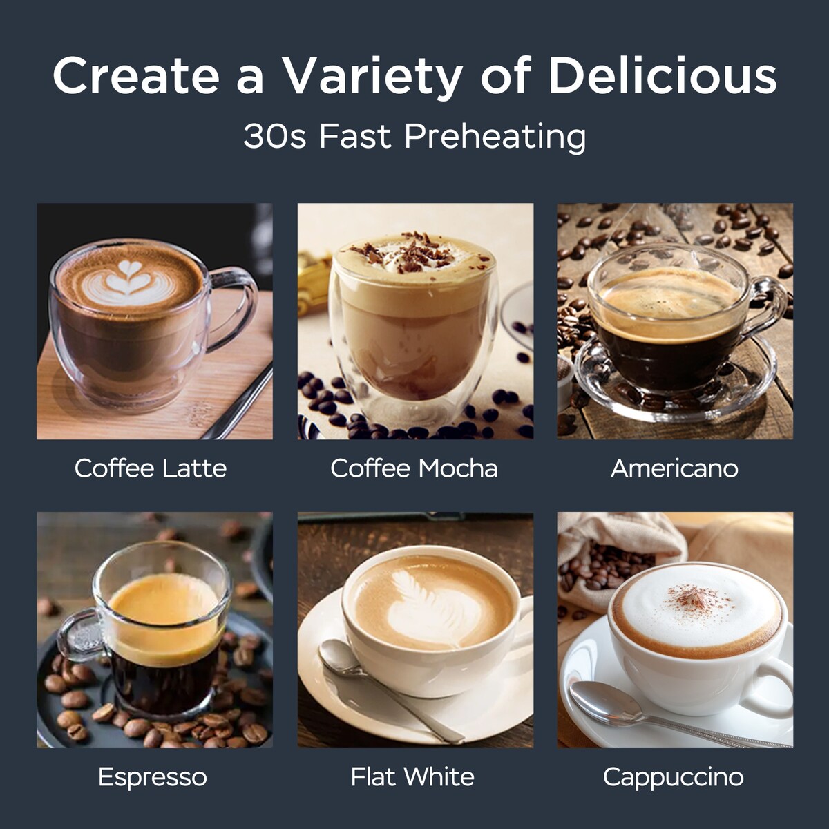 Espresso Machine,20 bar espresso machine with milk frother for latte,cappuccino,Machiato