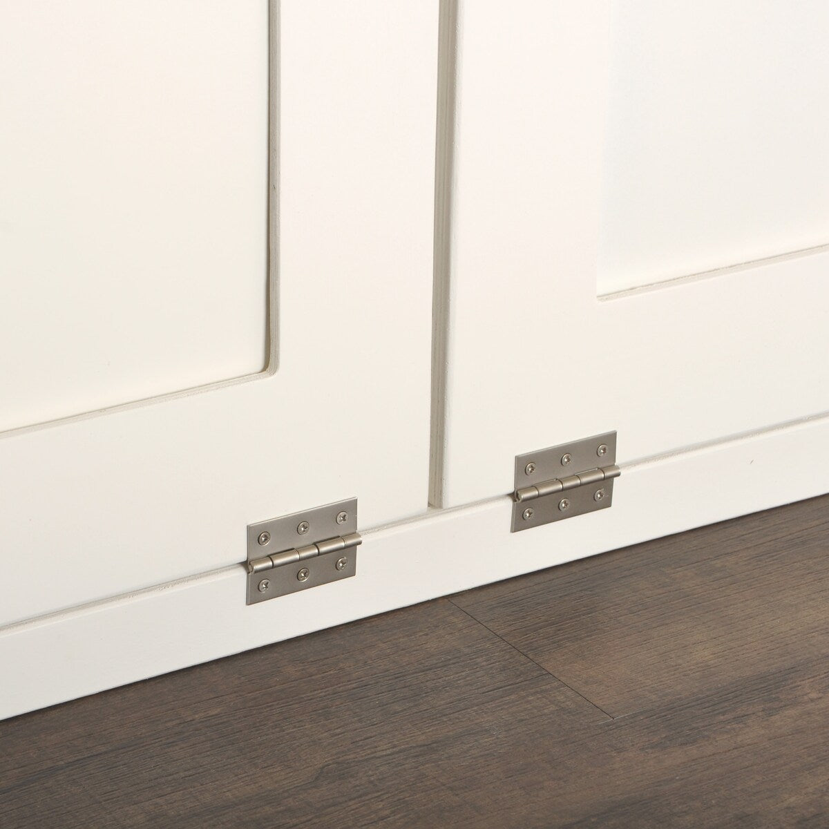 Espresso Top Double Tilt- Out Trash Cabinet with Soft Close Hardware