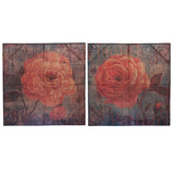 Essential Decor & Beyond '2pc Rose' Graphic Art Print EN2778 - Red