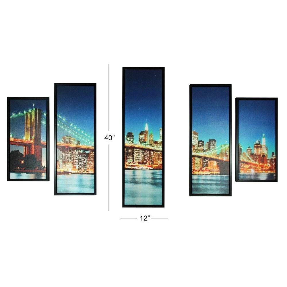 Essential Decor & Beyond Brooklyn 5 pc Wall Decor - Multi-Color