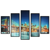 Essential Decor & Beyond Brooklyn 5 pc Wall Decor - Multi-Color
