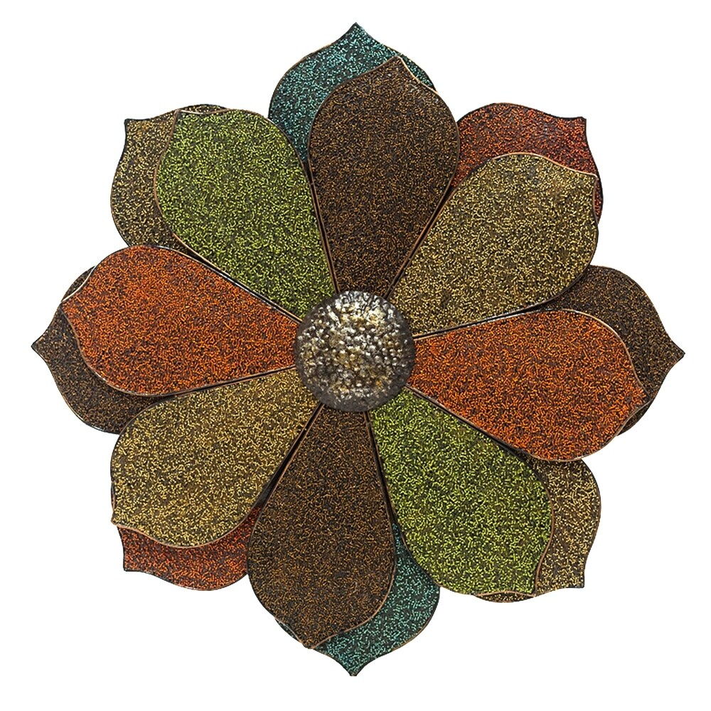 Essential Decor & Beyond Handcrafted Flower Metal Wall Decor EN40092