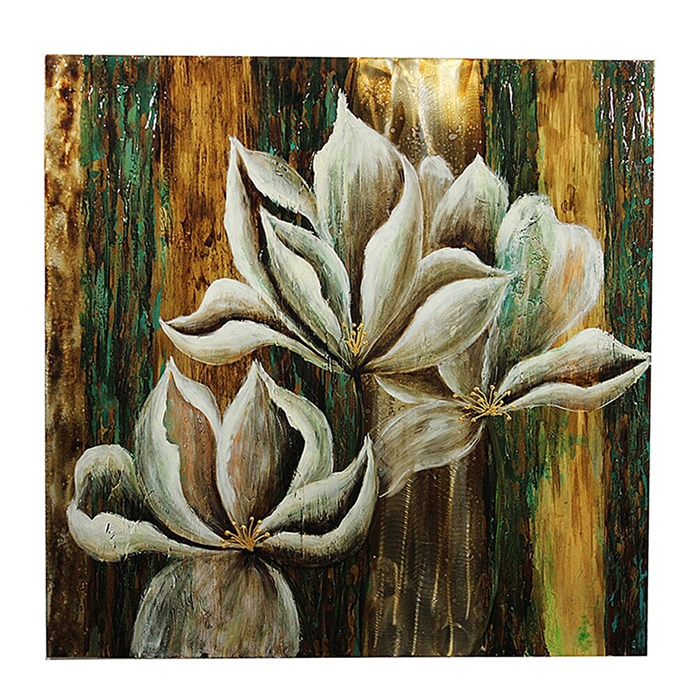 Essential Decor & Beyond Oil Painting on Canvas EN110968 - White