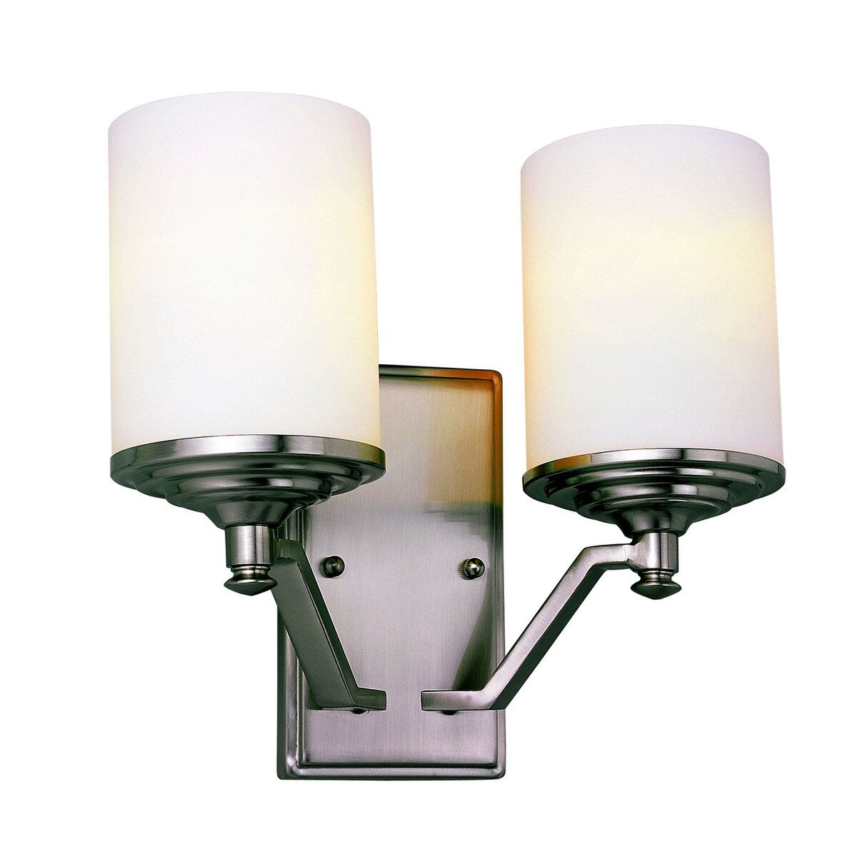 Essentials Imports 7922 BN Two Light Wall Sconce Richmond Brushed Nick - Exact Size