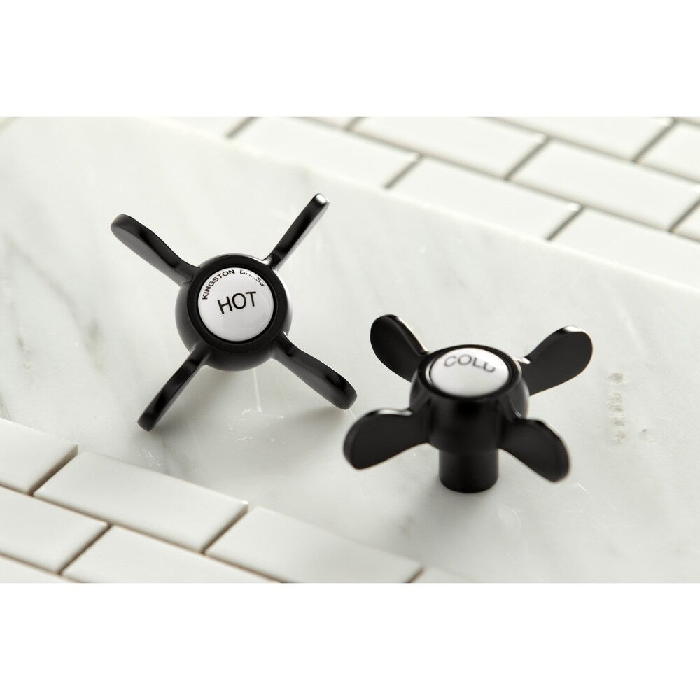 Kingston Brass Essex 6-inch Centers Deck Mount Faucet/ Hand Shower for Clawfoot Tub