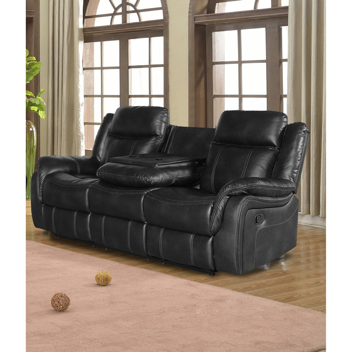 Estancy Faux Leather Reclining Sofa