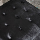 Esther Tufted Velvet Square Ottoman Stool by Christopher Knight Home