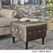 Esther Tufted Velvet Square Ottoman Stool by Christopher Knight Home