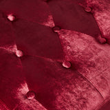 Esther Tufted Velvet Square Ottoman Stool by Christopher Knight Home