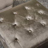 Esther Tufted Velvet Square Ottoman Stool by Christopher Knight Home