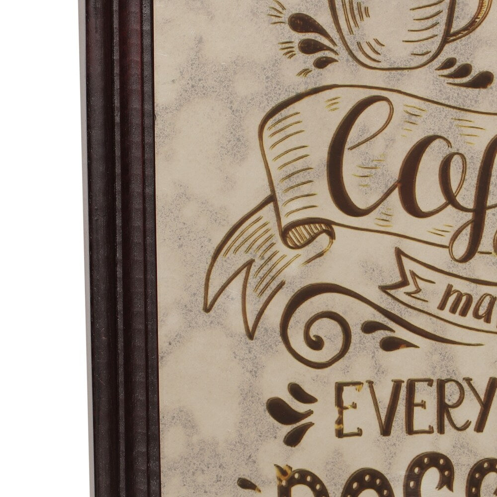 Ethel Inspirational Coffee Wall Art by Christopher Knight Home