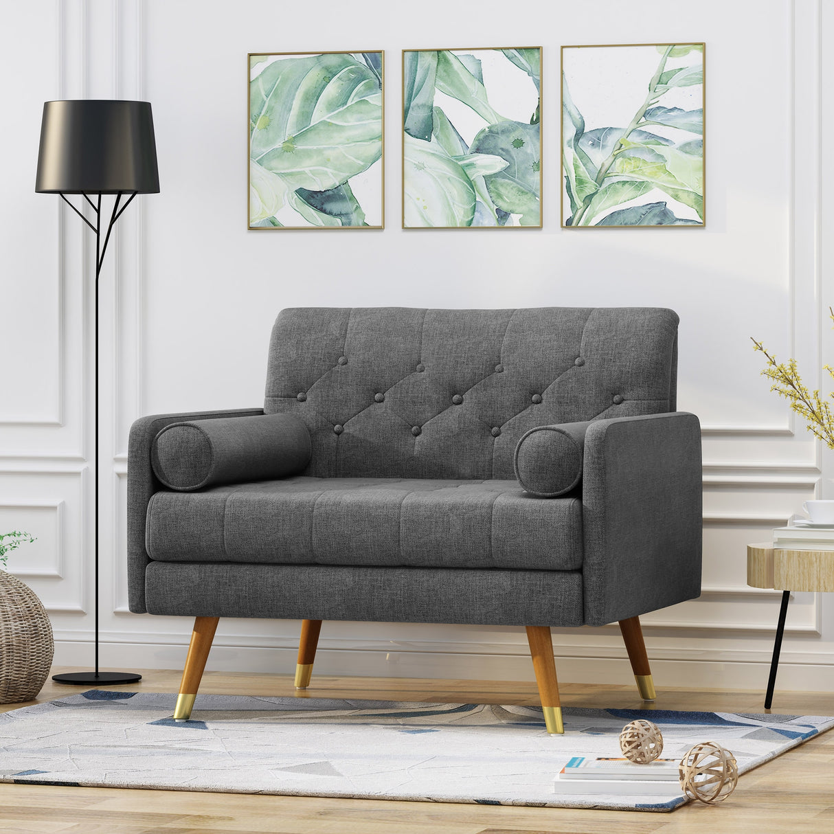 Eugene Fabric Mid-Century Modern Club Chair by Christopher Knight Home