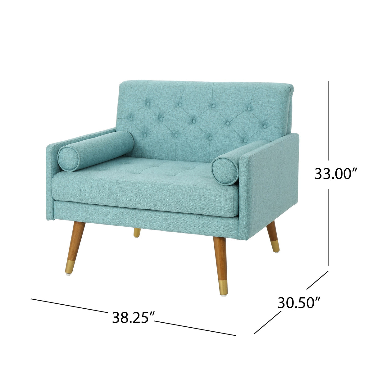 Eugene Fabric Mid-Century Modern Club Chair by Christopher Knight Home