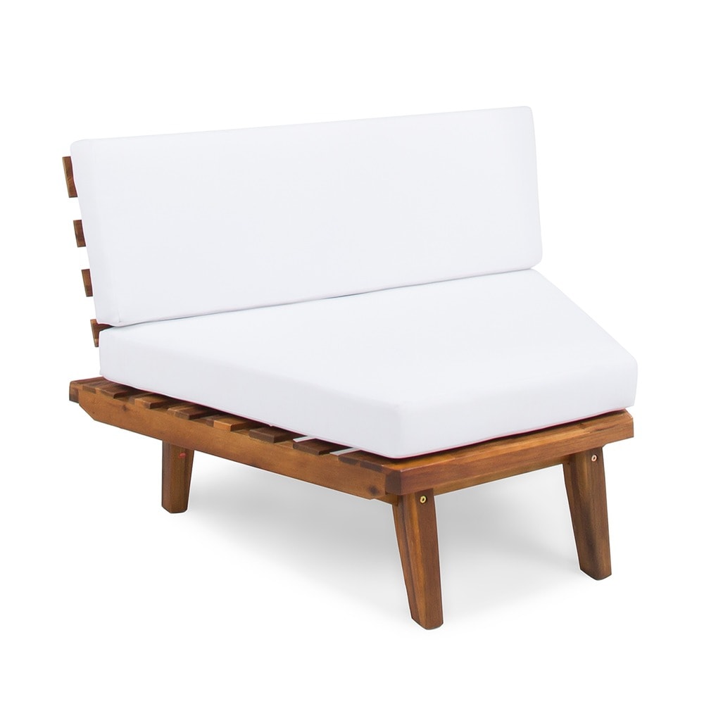 Eulah Minimalist V-shaped Wood 4-piece Sectional Set by Christopher Knight Home