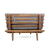 Eulah Minimalist V-shaped Wood 4-piece Sectional Set by Christopher Knight Home
