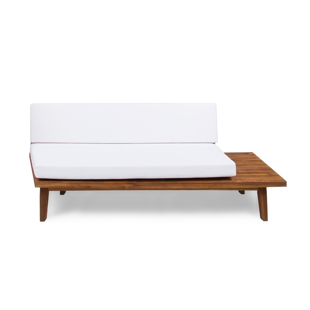 Eulah Minimalist V-shaped Wood 4-piece Sectional Set by Christopher Knight Home