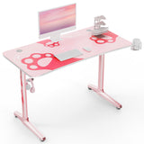 Eureka 47" Pink Gaming Desk Home Office Computer Writing Desk