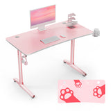 Eureka 47" Pink Gaming Desk Home Office Computer Writing Desk