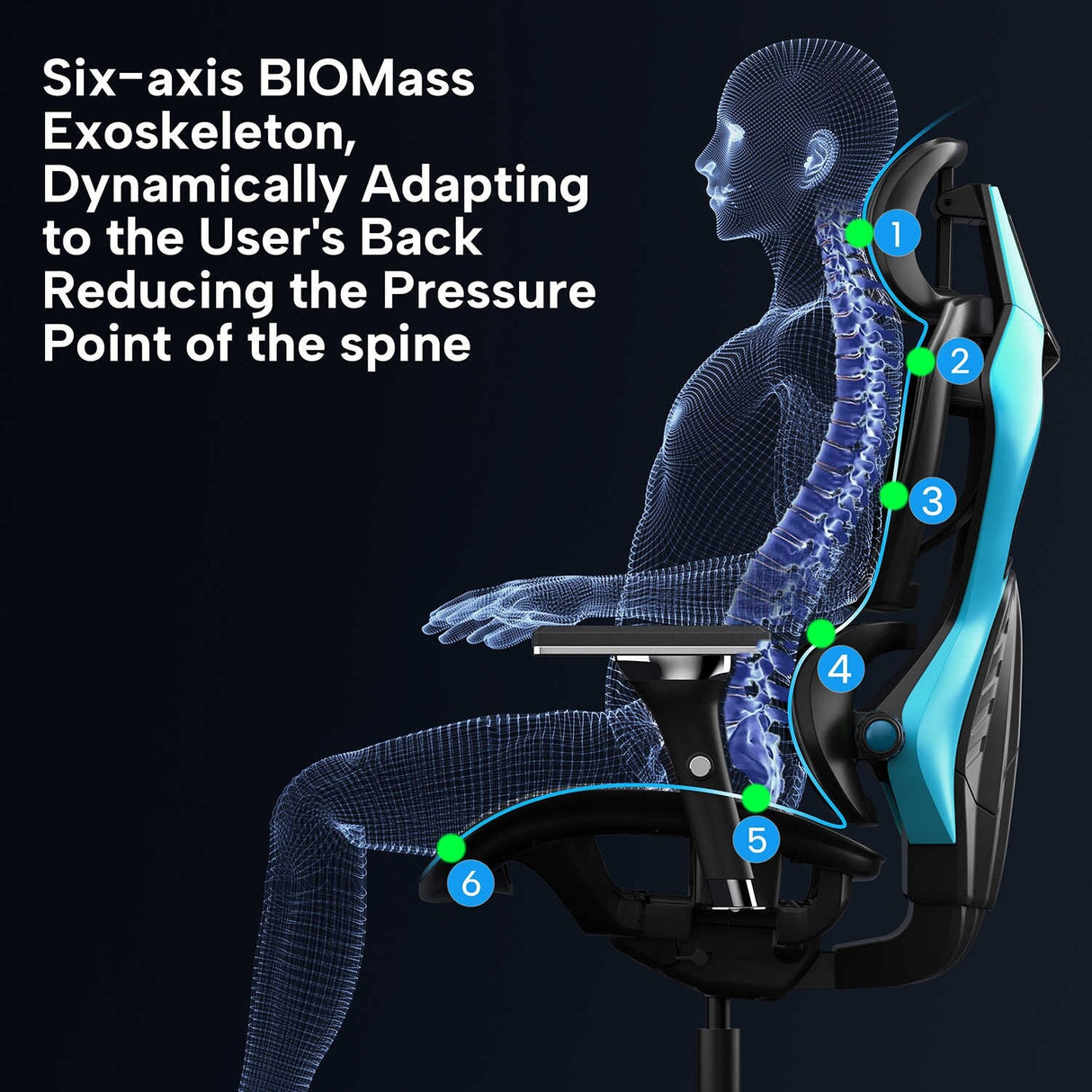Eureka Ergonomic Home Office Computer Chair Swivel Mesh Gaming Chair with Lumbar Support & 4D Armrests